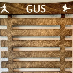 Martial Arts Belt Display Rack Natural